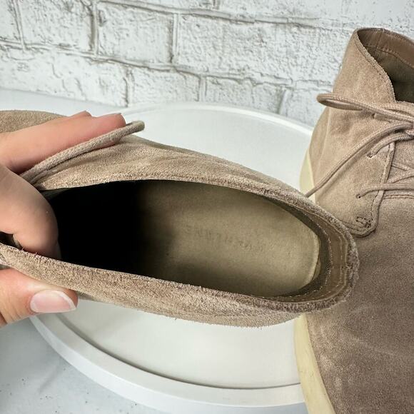 Everlane Desert Boot Pebble Suede Leather Lace Up Shoes Brown 10 - Picture 9 of 12